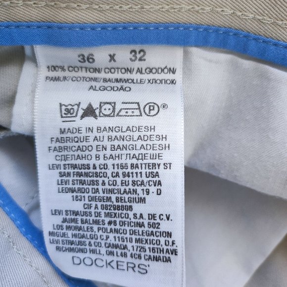 Dockers casual pants cream colour men's size 36 x 32 - Picture 5 of 6